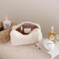 Teddy Plush Cosmetic Bag Japanese Style Lambswool